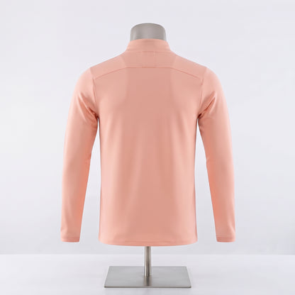 Haut demi-zip Brésil -Rose