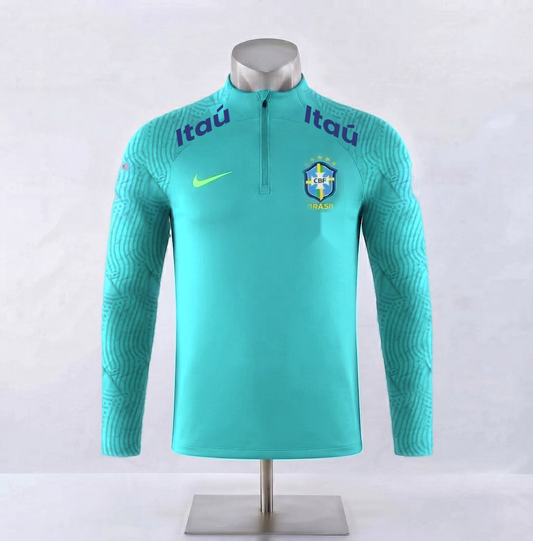 Haut demi-zip Brésil -Vert